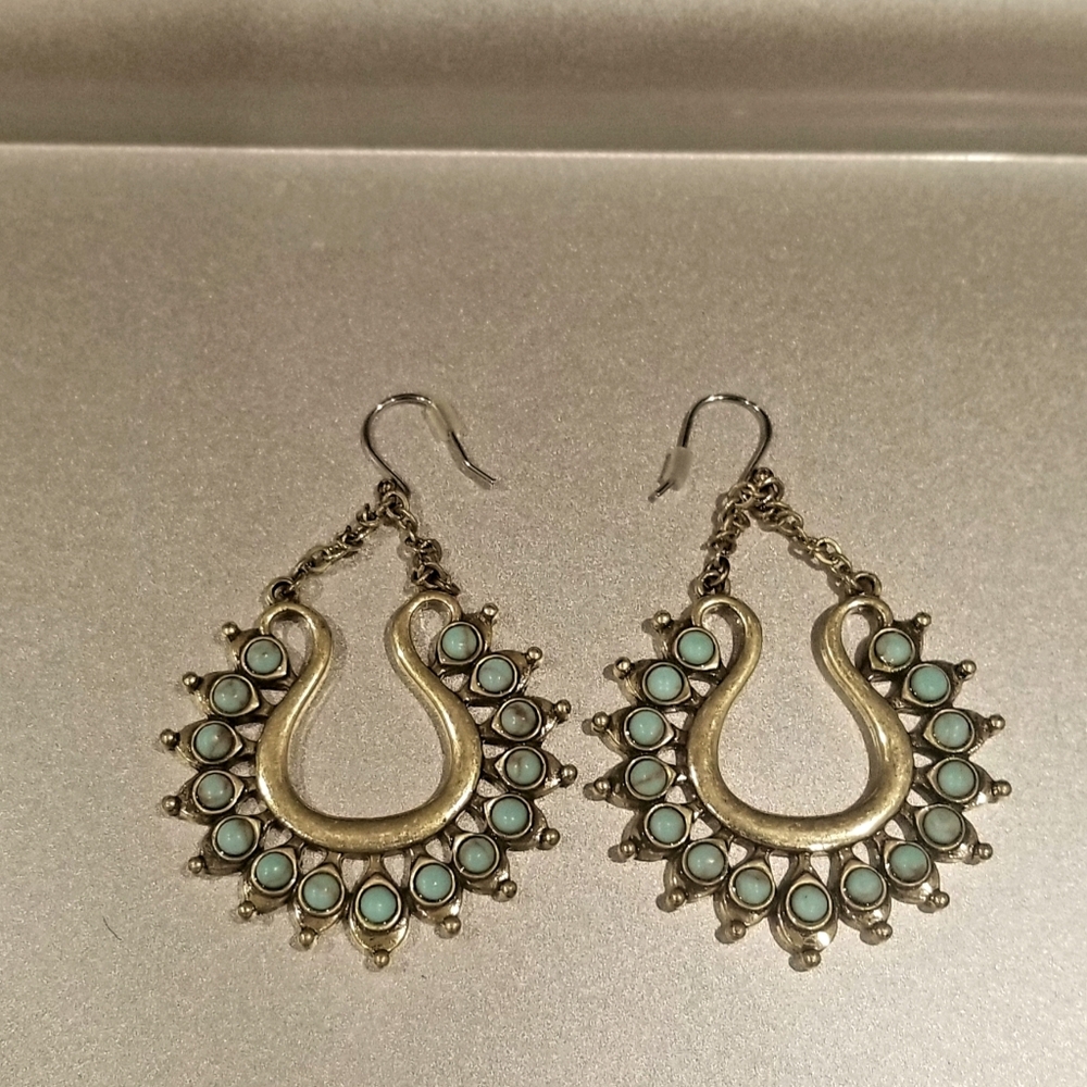 Turquoise Color Arabian Dangle Earrings